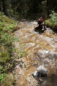 Impressionen vom Burnout-Seminar: Begehung und Meditation Strowolln-Schlucht in St. Martin bei Lofer - Seminar mit Kai Romhardt <span>© Foto Walter, Grieskirchen</span>